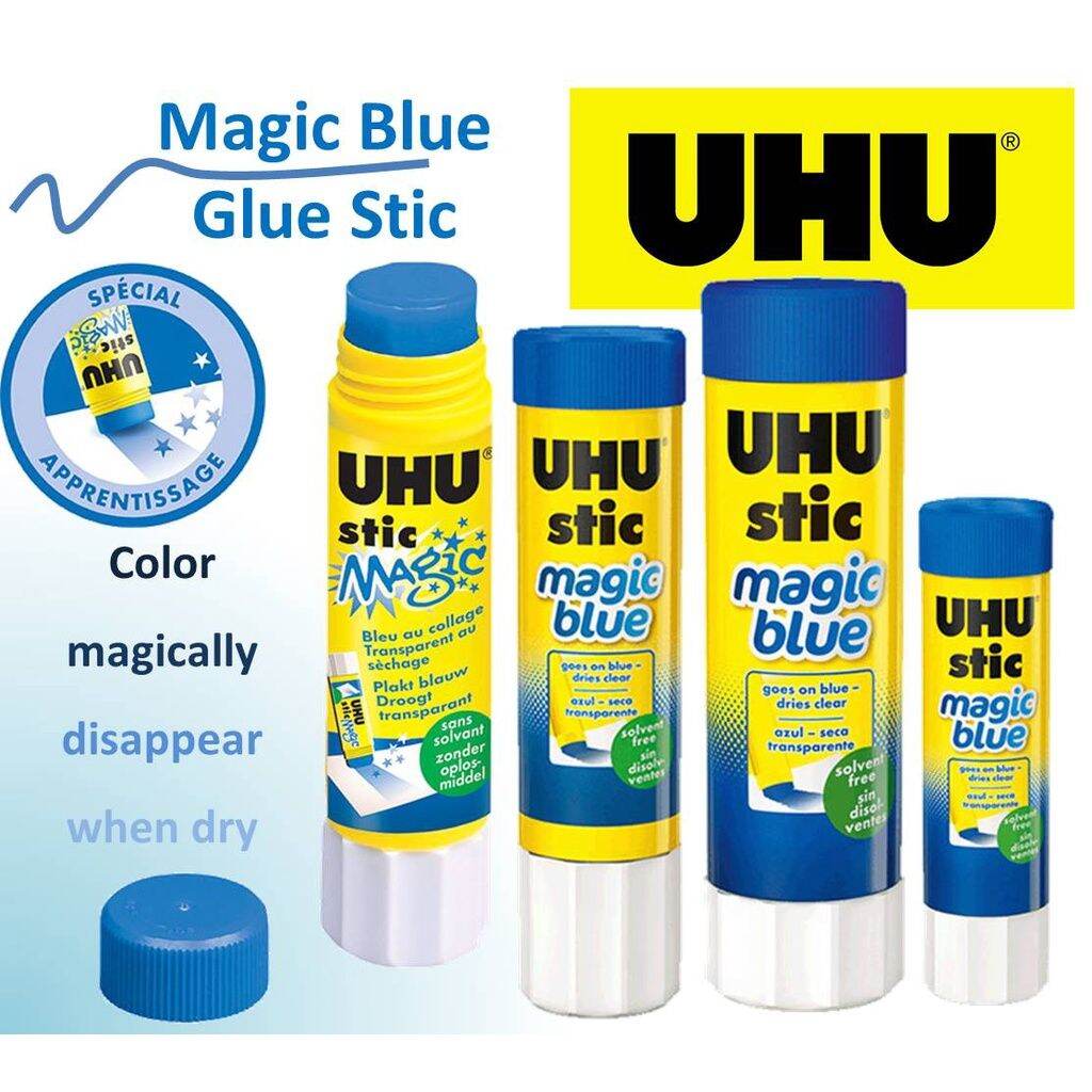 UHU Stic Magic Blue Glue Stick 8.2g or 21g Lazada