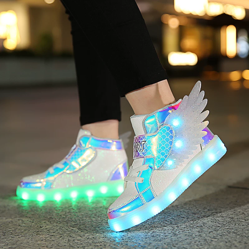 SHIYAN | Wings LED Light Kids Sport Shoes Harga 156 Ringgit*Penghantaran Percuma