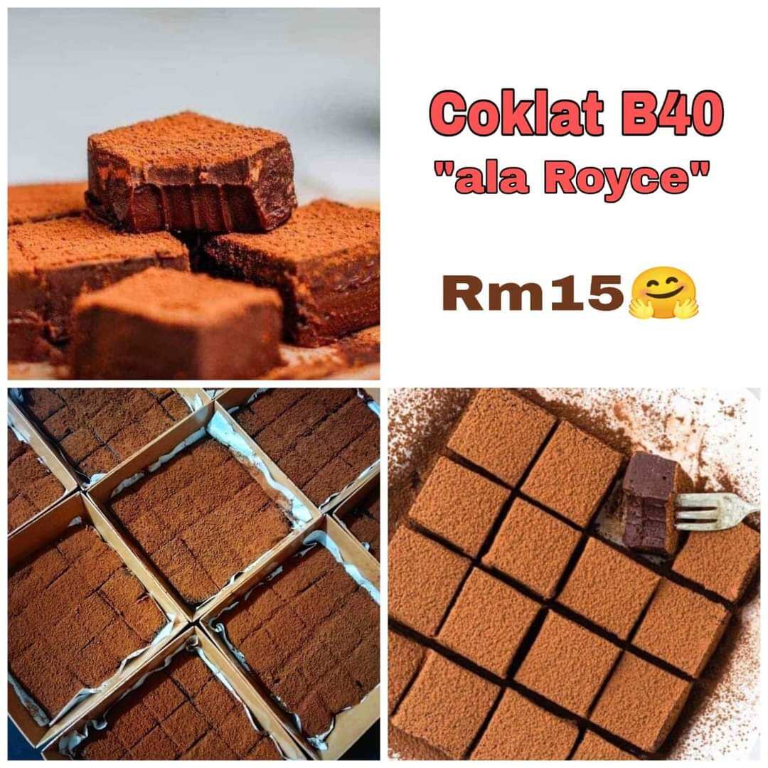 Coklat Truffle Ala Royce / Coklat viral B40 (free 1 pek ais)  Lazada