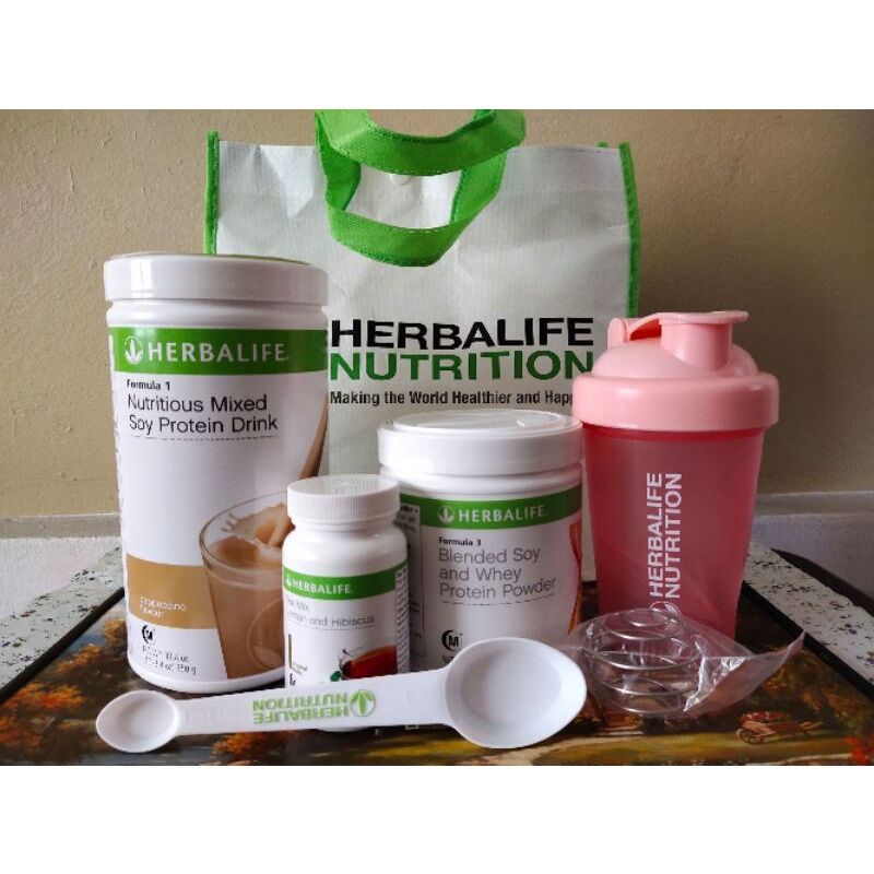 Herbalife starter Pack F1 (Coklat)+F3+Teamix50g🎁shaker🎁spoon Lazada