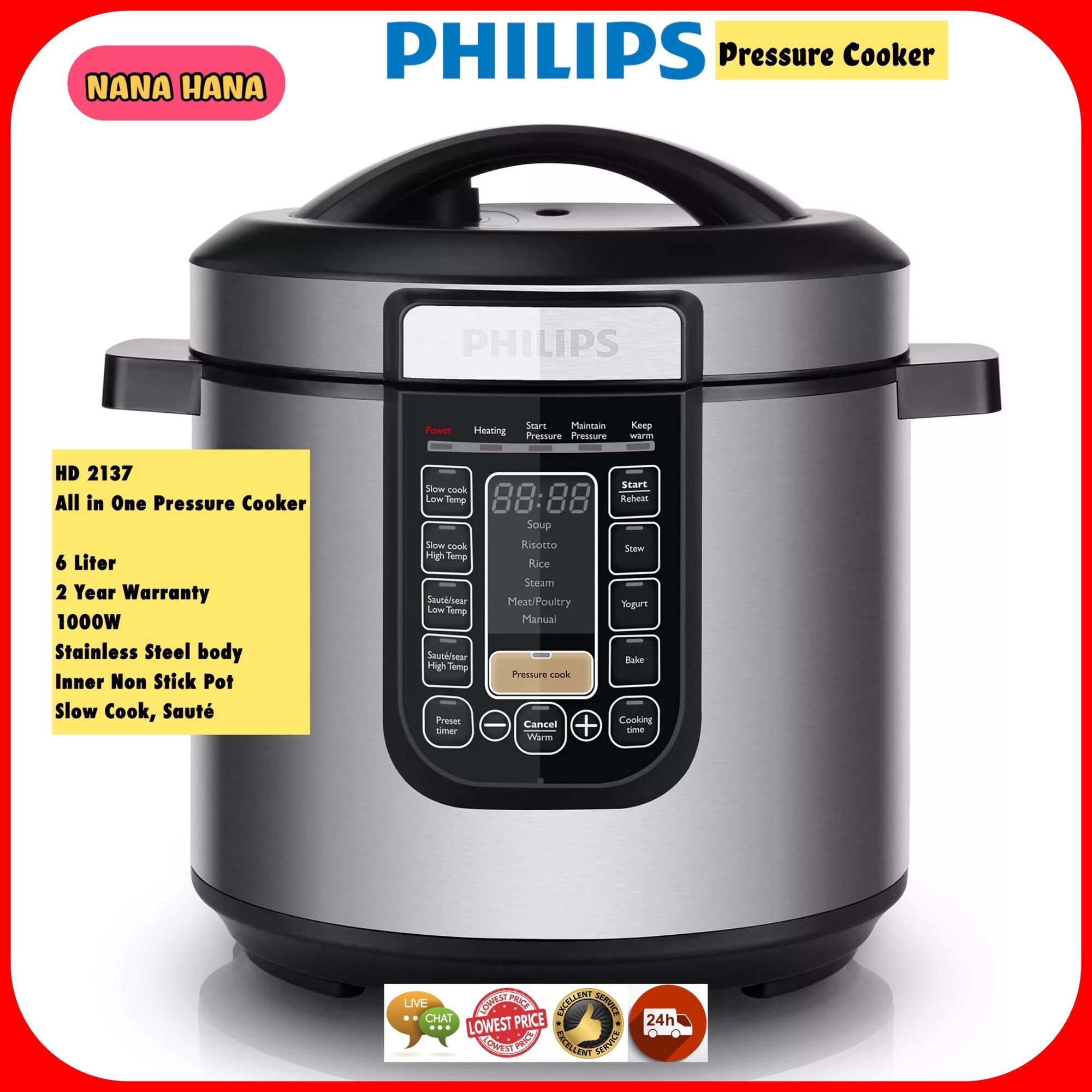 Philips viva collection electric best sale pressure cooker