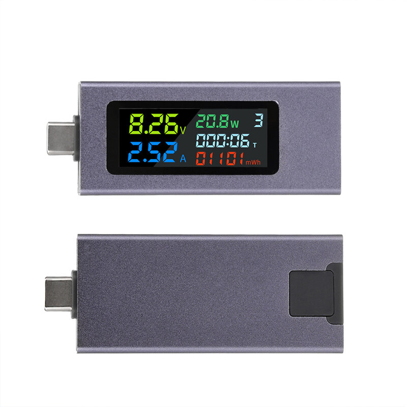 USB Type-C Tester Multi-function Digital Voltage Current Power Meter ...