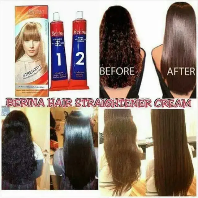 Berina Hair Straight Cream +Free gift💖