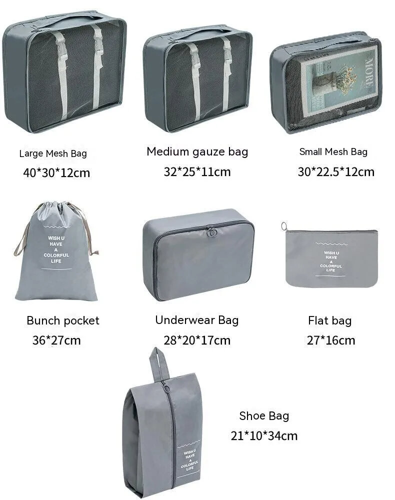 Set di cubi organizzatori per valigia, borse per bagagli viaggio_voghion.com
