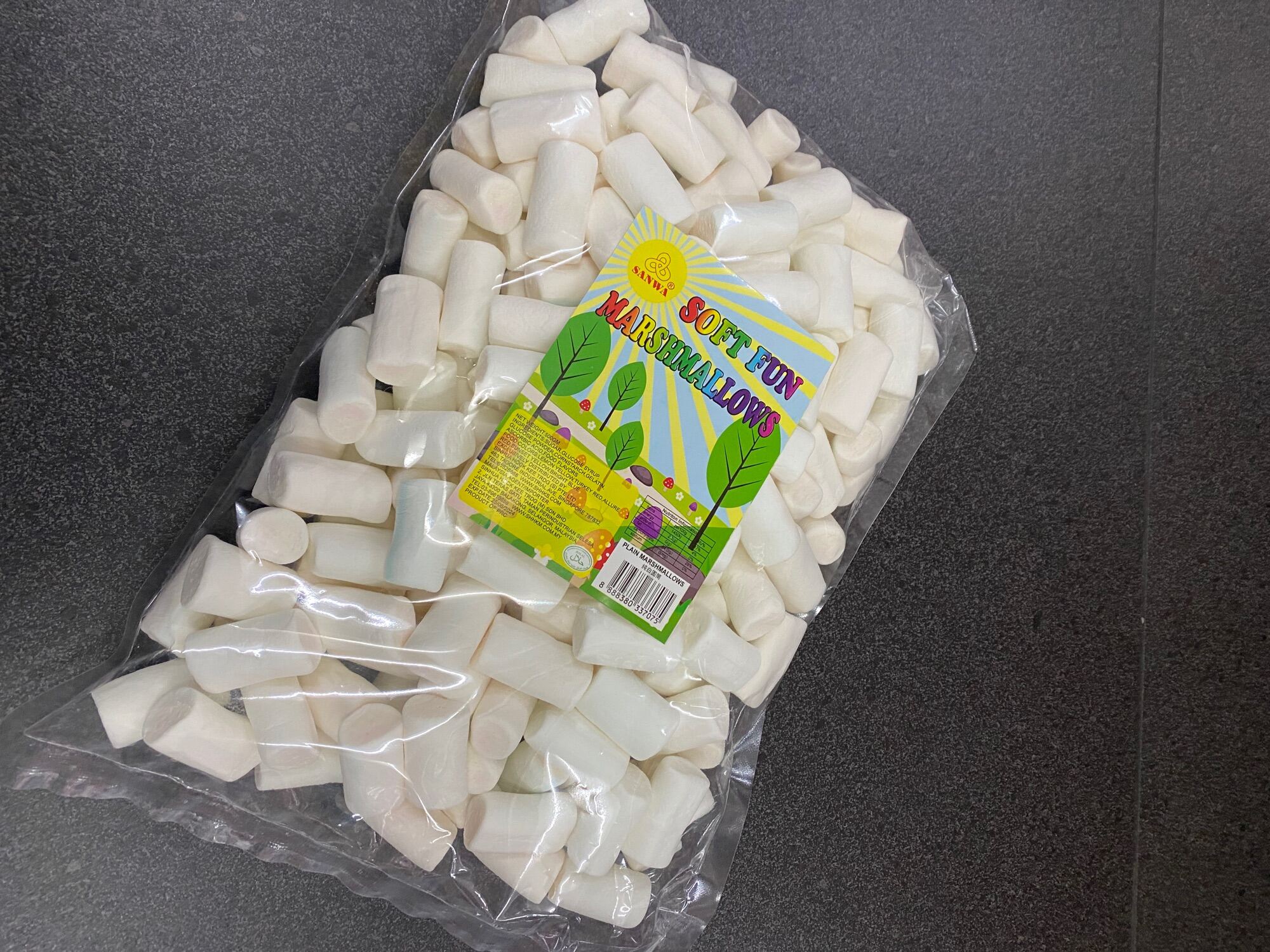 Sanwa plain white marshmallow 500g Lazada