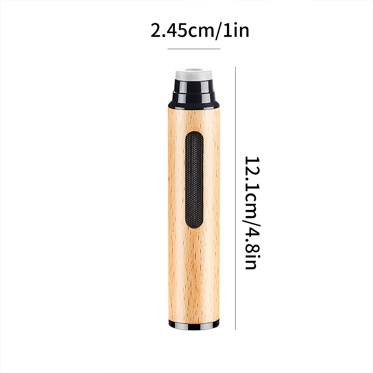 Portable Wooden Car Ashtray Anti-fall Dustproof For Office Home_voghion.com