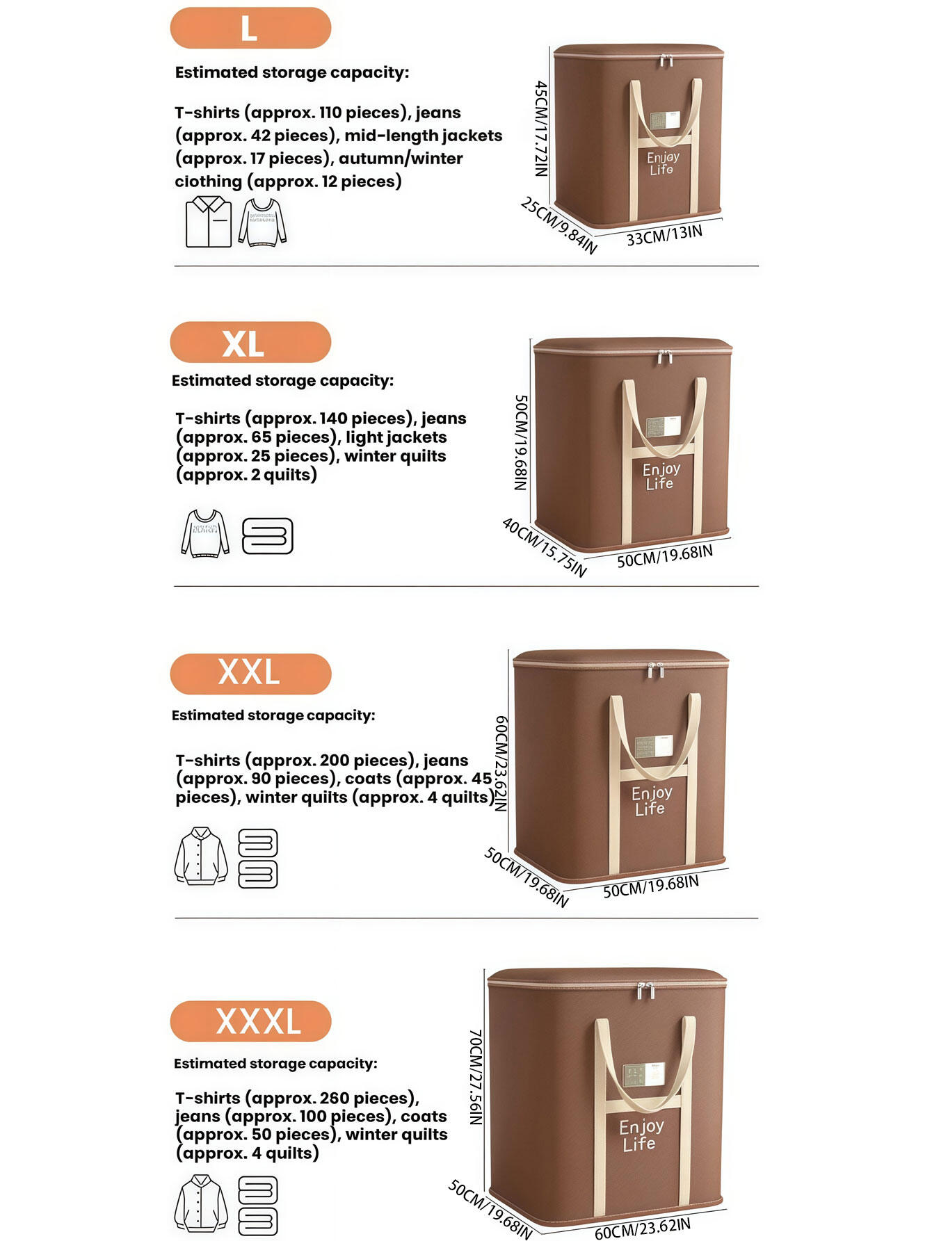 Large Capacity Storage Bag For Clothes And Quilts Foldable_voghion.com