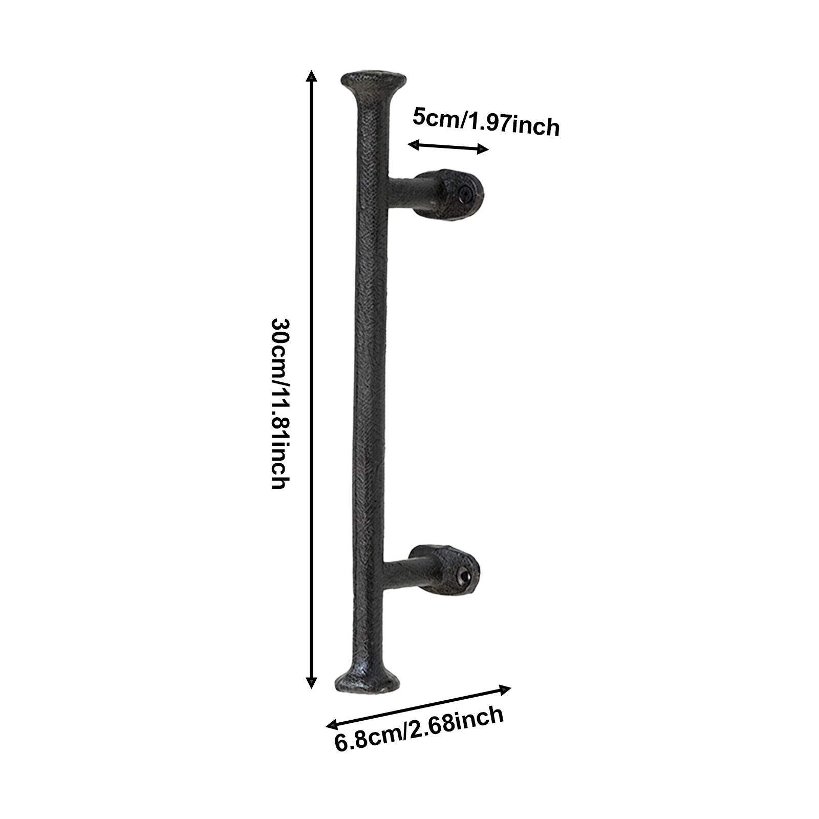 Cast Iron Gate Handle, Decorative, Versatile Rustic Easy to Install Creative Sturdy Durability Barn Door Pull Heavy Duty