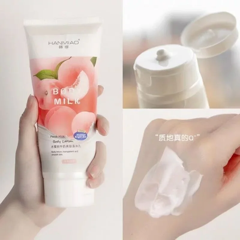 Peach Body Lotion Silky Moisturizing Milk Niacinamide Yogurt Moisturizing Body Lotion Beauty Cream Body Care