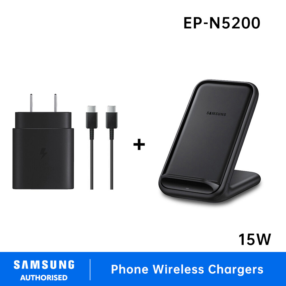 Original Samsung 15W Wireless Charger Stand Fast Qi Charge EP-N5200 For Samsung Galaxy S24 S23 S22 S21 S20 Note20 Flip6 And More - Image 3
