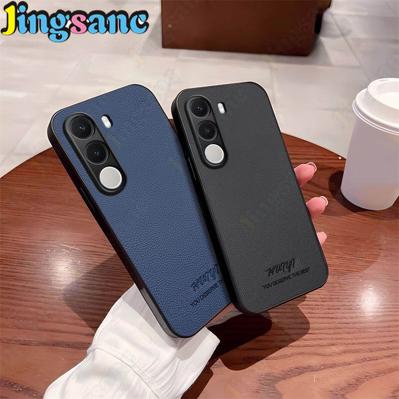 Jingsanc For 【Realme P4X/Realme C100x】 Phone Case Retro Leather Skin Casing Camera Protection Business Soft Edge Shockproof Back Cover A56-1