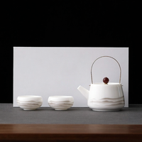 SHENGCANG | Single Person Use Sheep-fat Jade Porcelain Tea Set