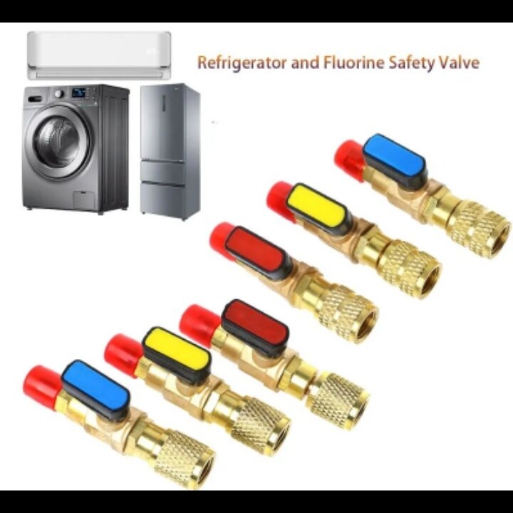 AIRCOND STRAIGHT BALL SHUT OFF VALVE ADAPTER TOOL MALE SIDE R22/R134A