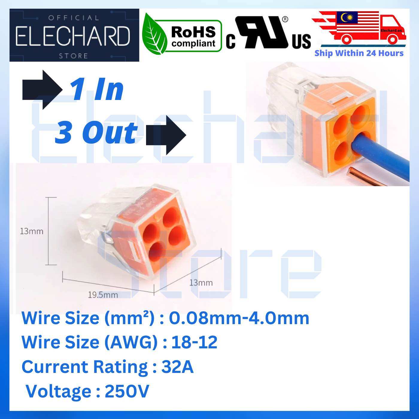 Fast Wire Cable Connection Terminal Reusable Quick Connector | Lazada