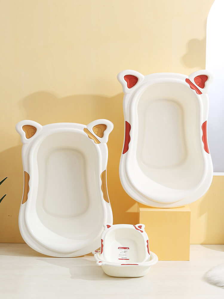 ZHIFUXIAOLUBAN | Infant Bathtub Thickened Sit-and-Lie Harga 91 Ringgit*Penghantaran Percuma