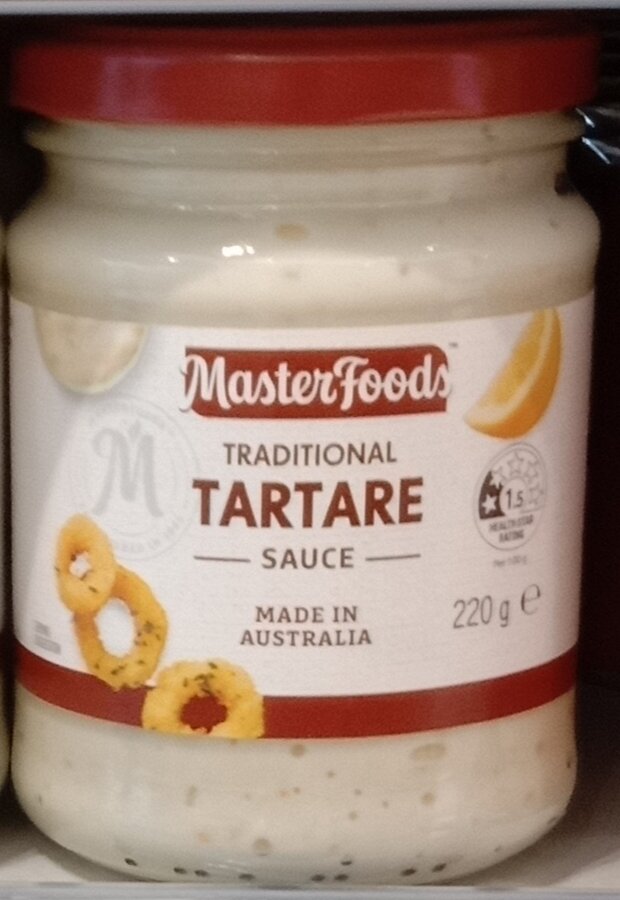 Masterfoods Traditional Tartare Sauce 220g Lazada
