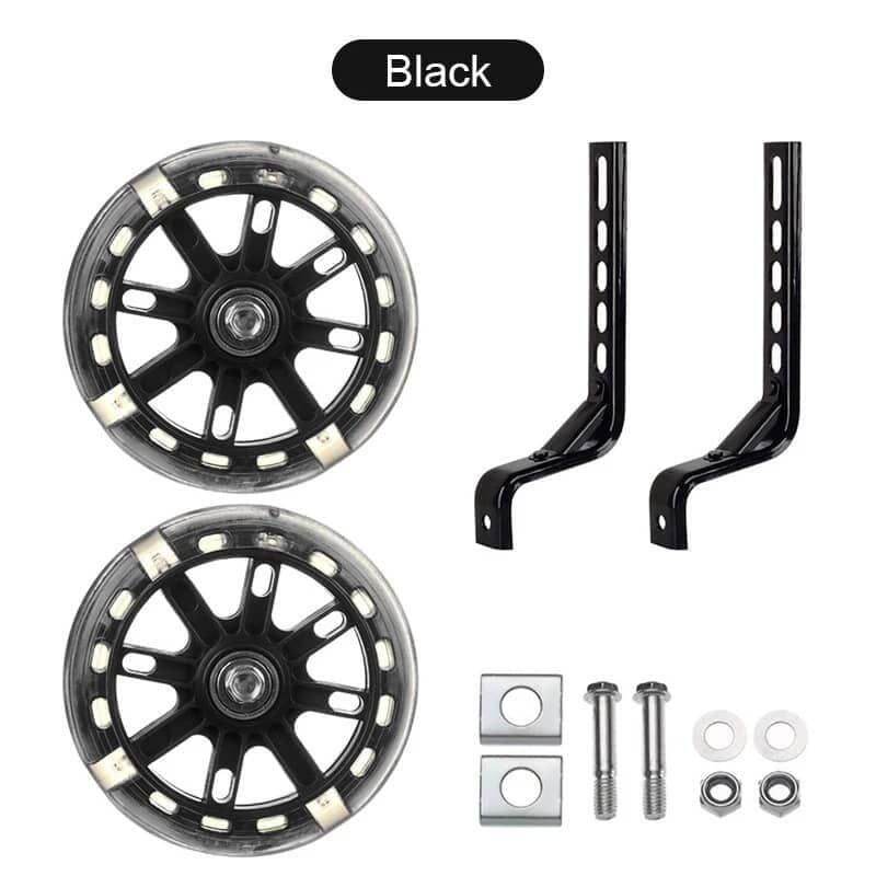 Bike Training Wheels 1Pair Heavy Duty Training Wheels For Kids Bike Silent Stable Universal Kids Support Small Wheel For 12 14 16 18 20 Inch For