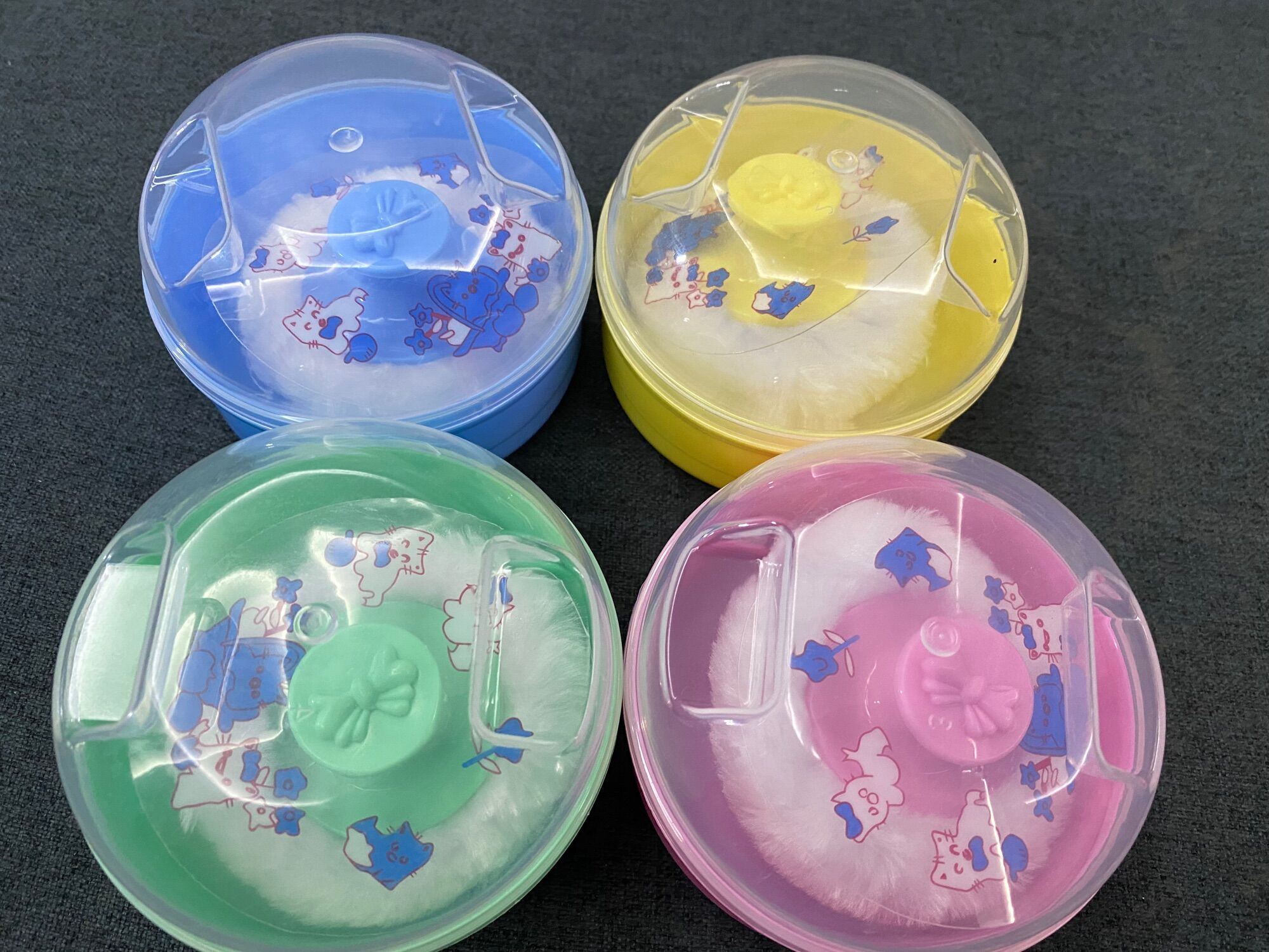 「Ready Stock」Baby Soft Body Talcum Powder Puff Sponge + Box Case Container Useful Baby Powder|Bekas Bedak Bayi