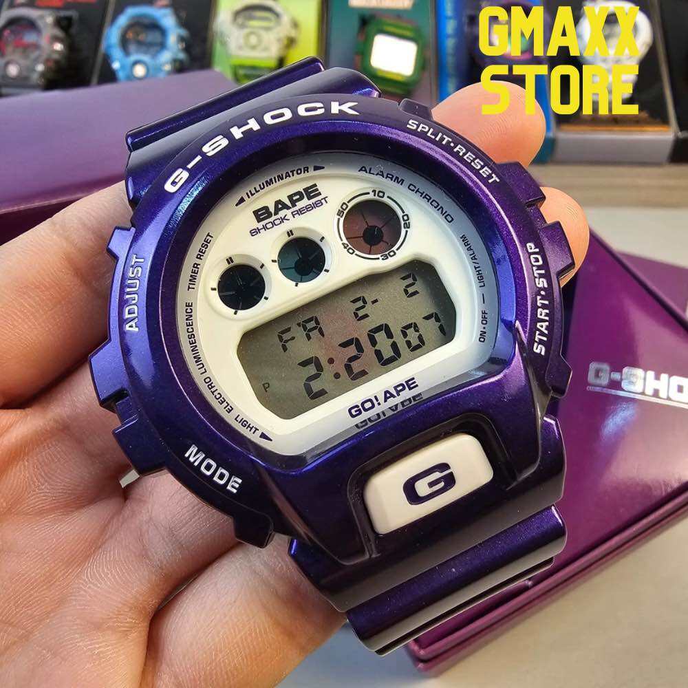 G Shock Bape Purple - Casio G-Shock X Bape Limited Edition Digital