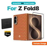 Benks ArmorGrid Air for Samsung Z Fold 8 Black Case Front Frame Built with Kevlar Hinge Protection Screen Protector Ultra Slim Light Hard Casing