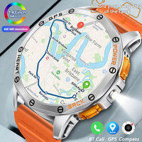 LIGE GPS และเข็มทิศสมาร์ทวอท์ชผู้ชายทัชสกรีนแบบเต็มรูปแบบสร้อยข้อมือการออกกำลังกายกลางแจ้ง IP68เครื่องวัดชีพจรกันน้ำสมาร์ทวอท์ชแอนดรอยด์ IOS