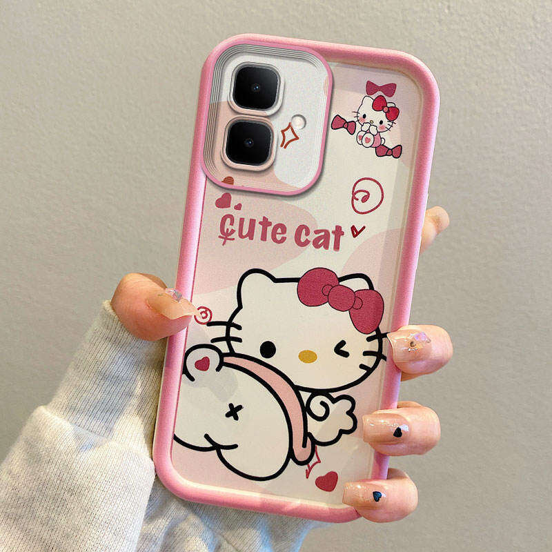 infinix Smart 20 Case For infinix Smart 20【The latest silicone soft case cartoon cute female boy camera protection phone case cover-Y8】