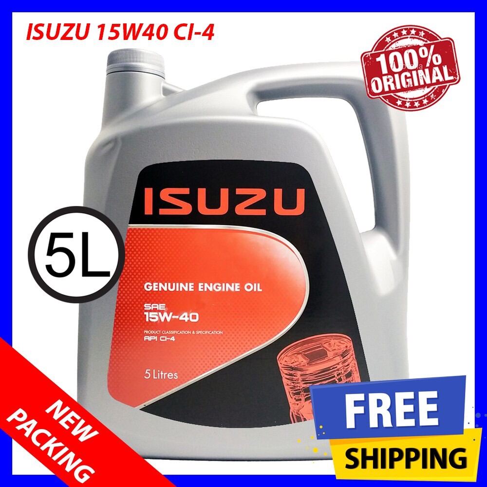 ISUZU GMAX 15W40 CI4 GENUINE ENGINE OIL 5L Lazada