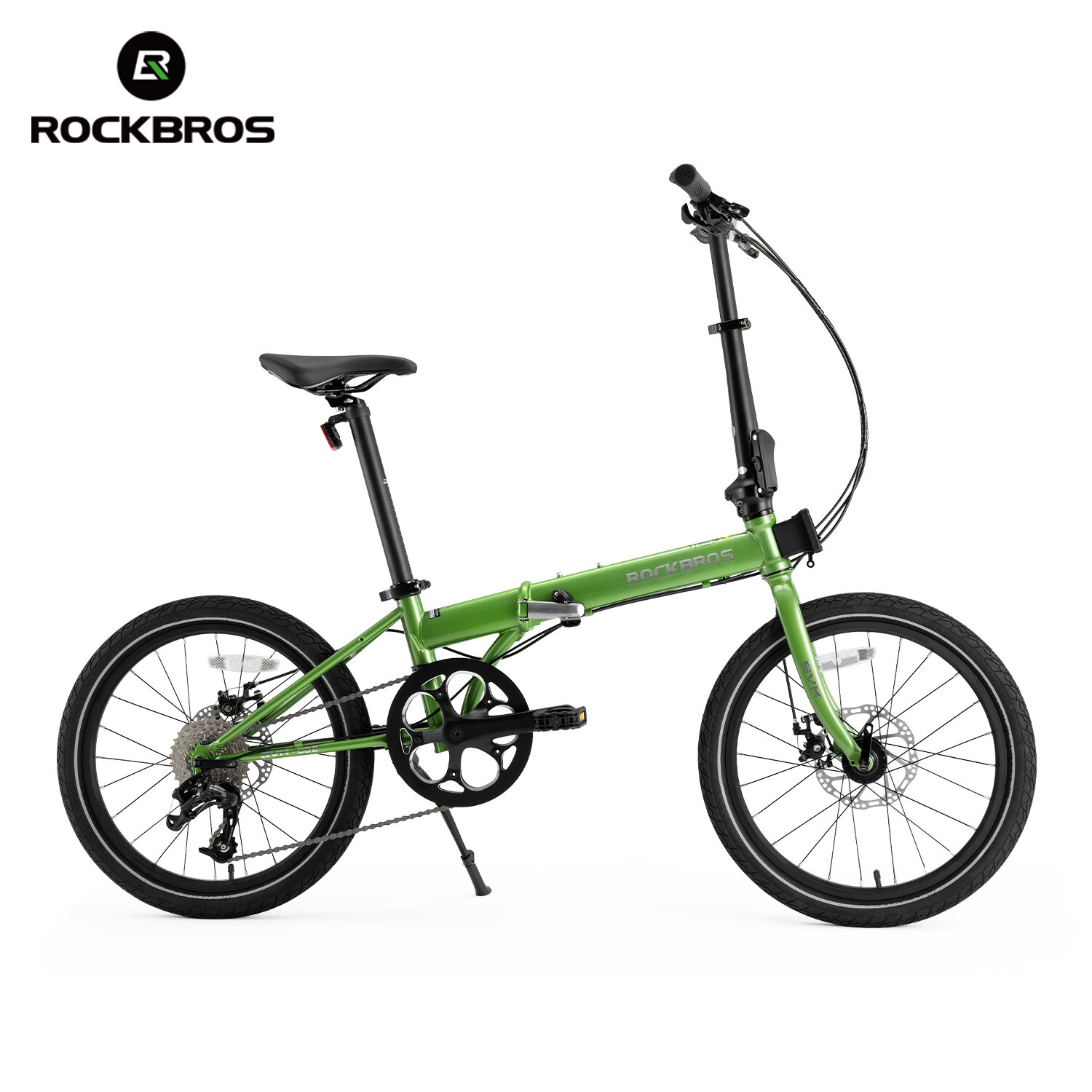 ROCKBROS Folding Bike Bicycle for Adult 20 inch 9 speed Alloy Disc Brake SRAM Shifter
