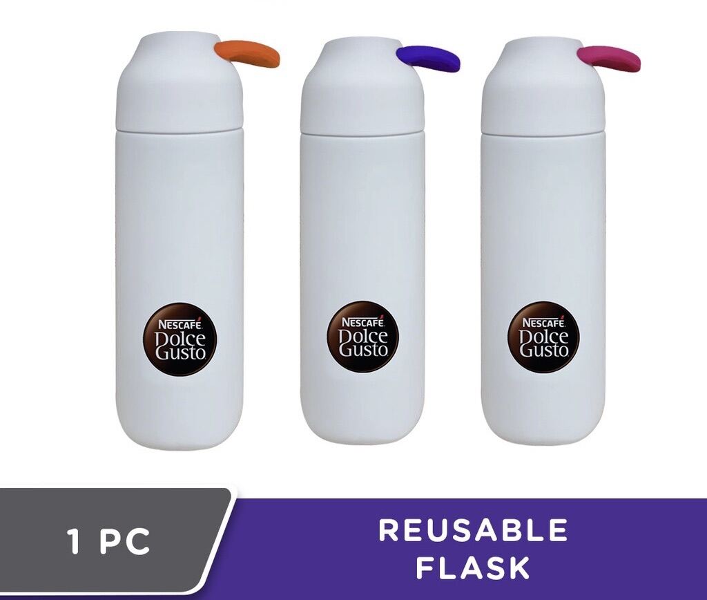 NESCAFE Dolce Gusto Reusable Flask worth RM65 (Pink/ Orange