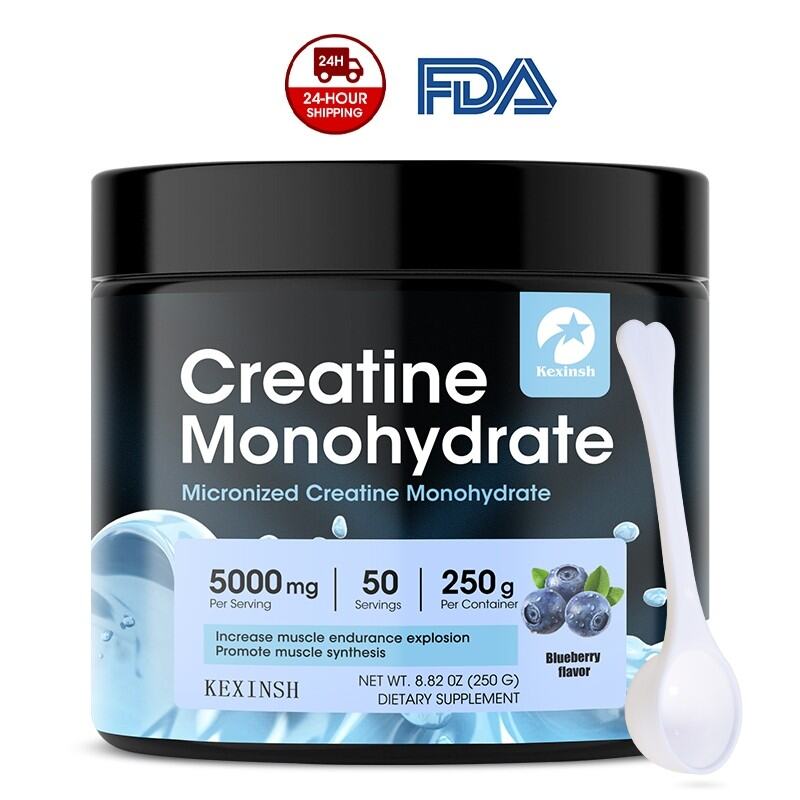 Kexinsh Creatine bột monohydrate cho cơ buliding 100% tinh khiết bổ sung Blueberry hương vị thể thao