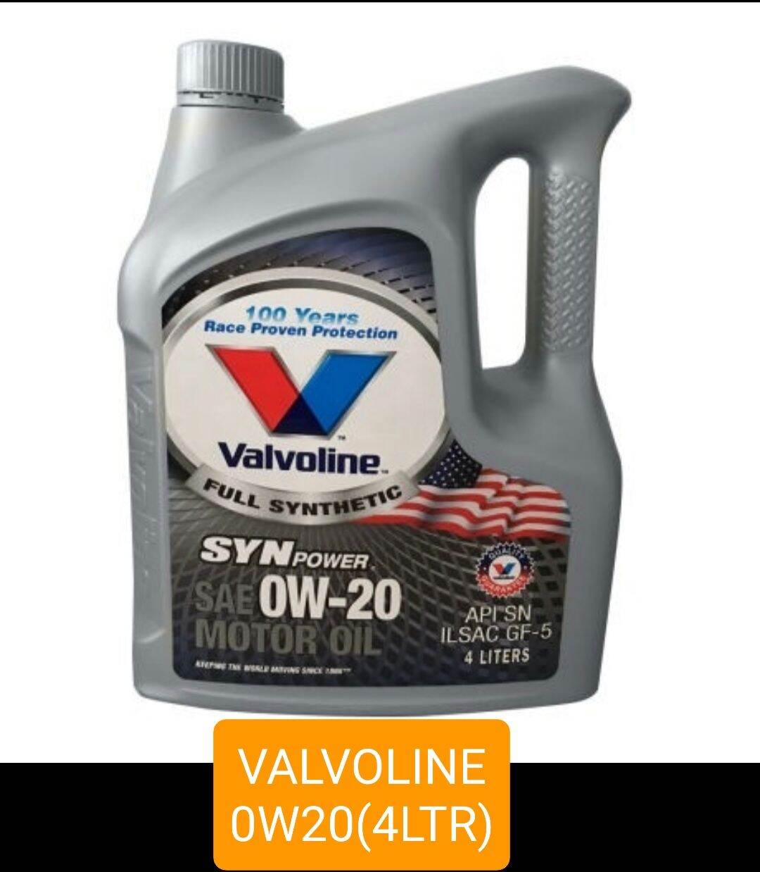 100 Original Valvoline SynPOWER 0W20 SN GF5 Fully Synthetic Engine