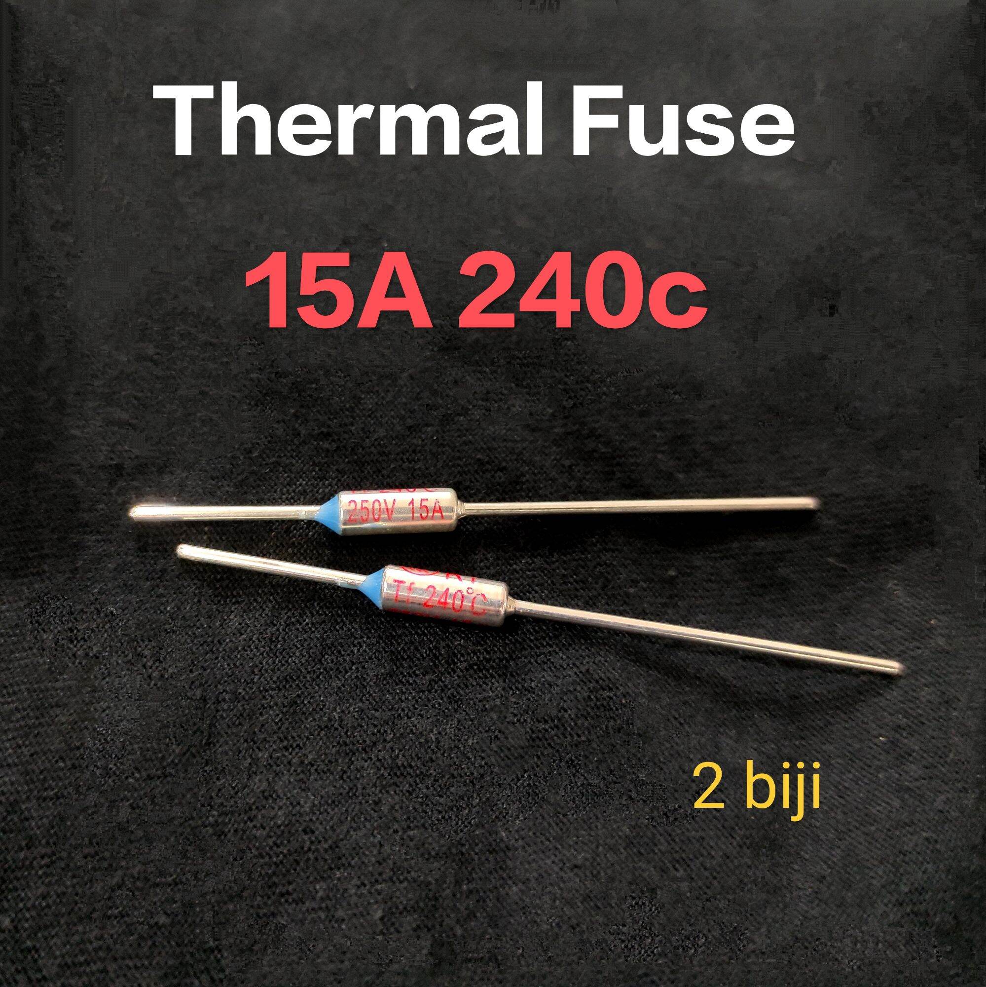 2 biji 15A 240c 250v Thermal fuse rice cooker stimer air fryer Lazada