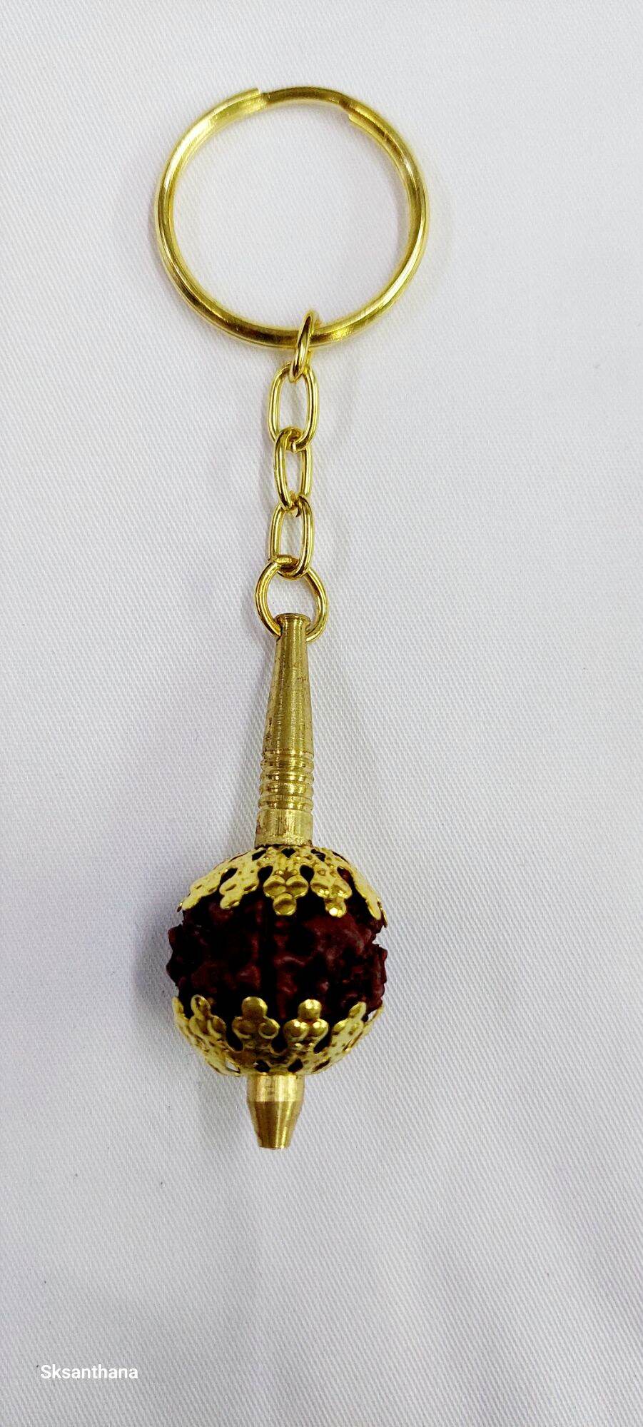 Rudraksha Hanuman Gada Keychains Key Chain Spiritual Keychain For