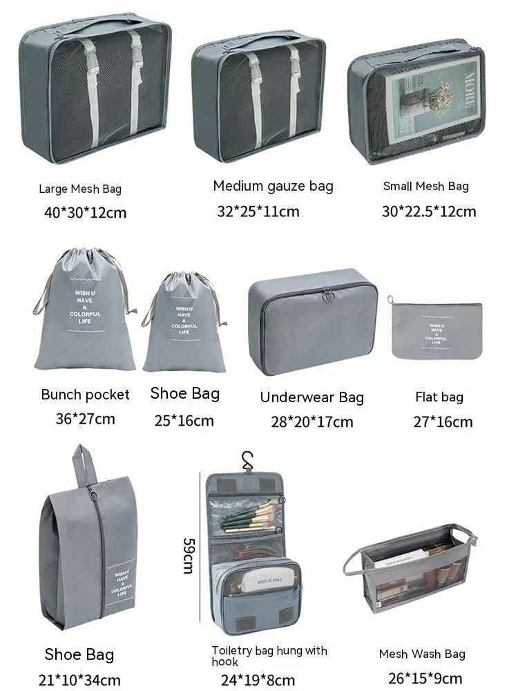 Set di cubi organizzatori per valigia, borse per bagagli viaggio_voghion.com