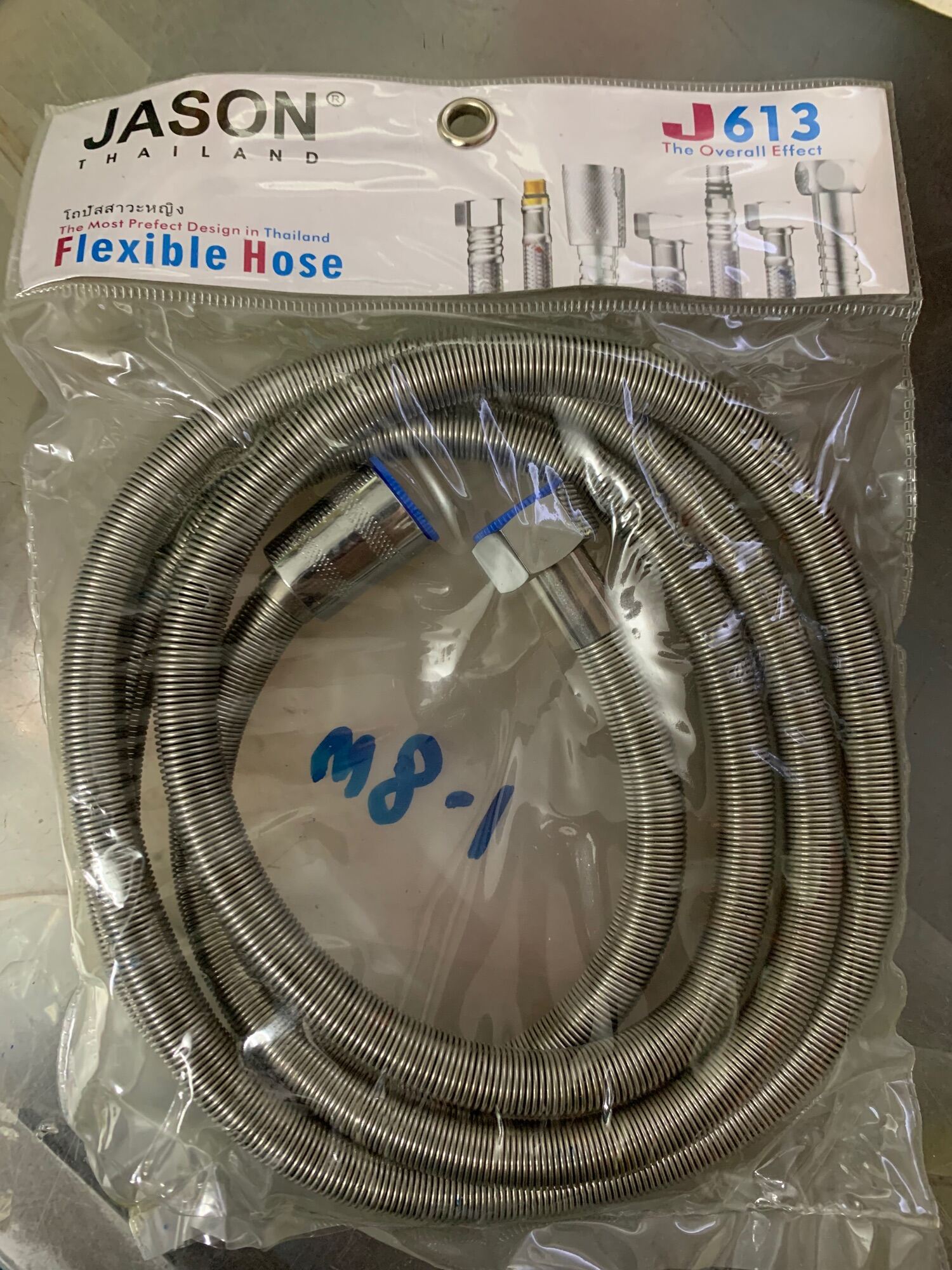 [ReadyStock] Jason 1.8m Stainless Steel Spring Flexible Hose Water