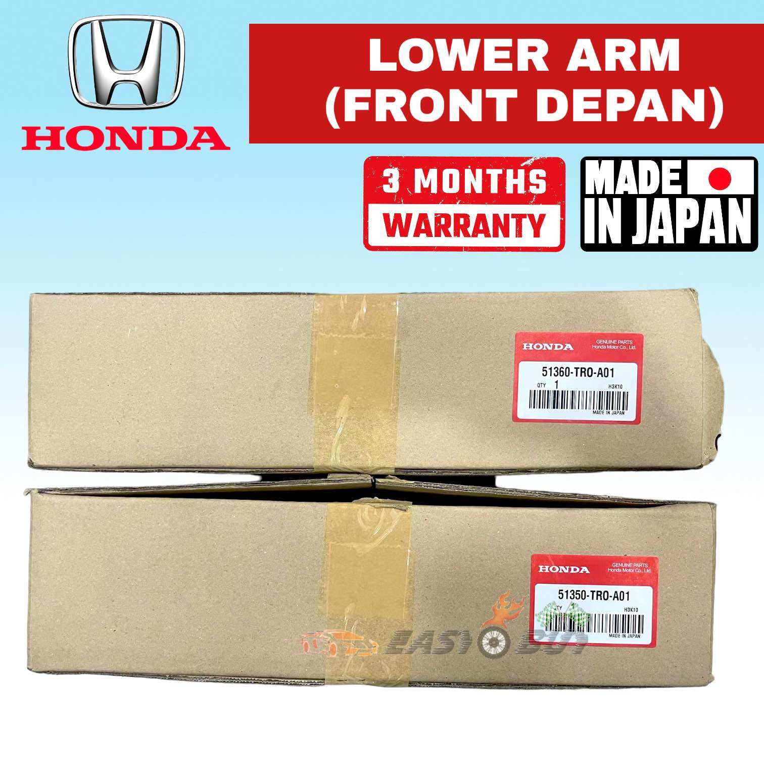 Tro Lower 100% ORIGINAL JAPAN HONDA LOWER ARM (FRONT DEPAN) - HONDA CIVIC FB TRO ...