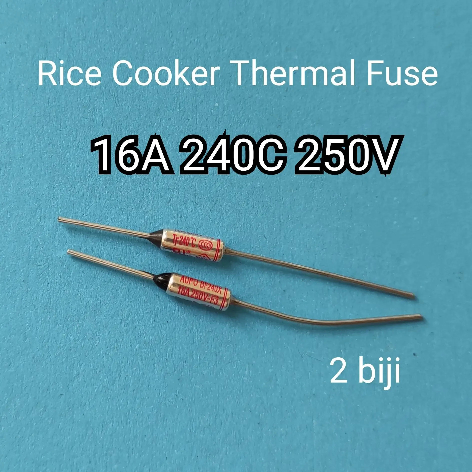 2 Biji 16A 240C 250V Rice Cooker Thermal Fuse thermo fuse fius periuk nasi air fryer