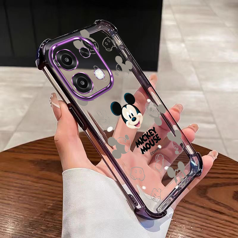 OPPO%20A6%20Pro%205G%20Clear%20Air%20Cushion%20Phone%20Case%20Cute%20Mickey%20Mouse%20Soft%20Silicone%20Shockproof%20Cover%20-%20Image%202