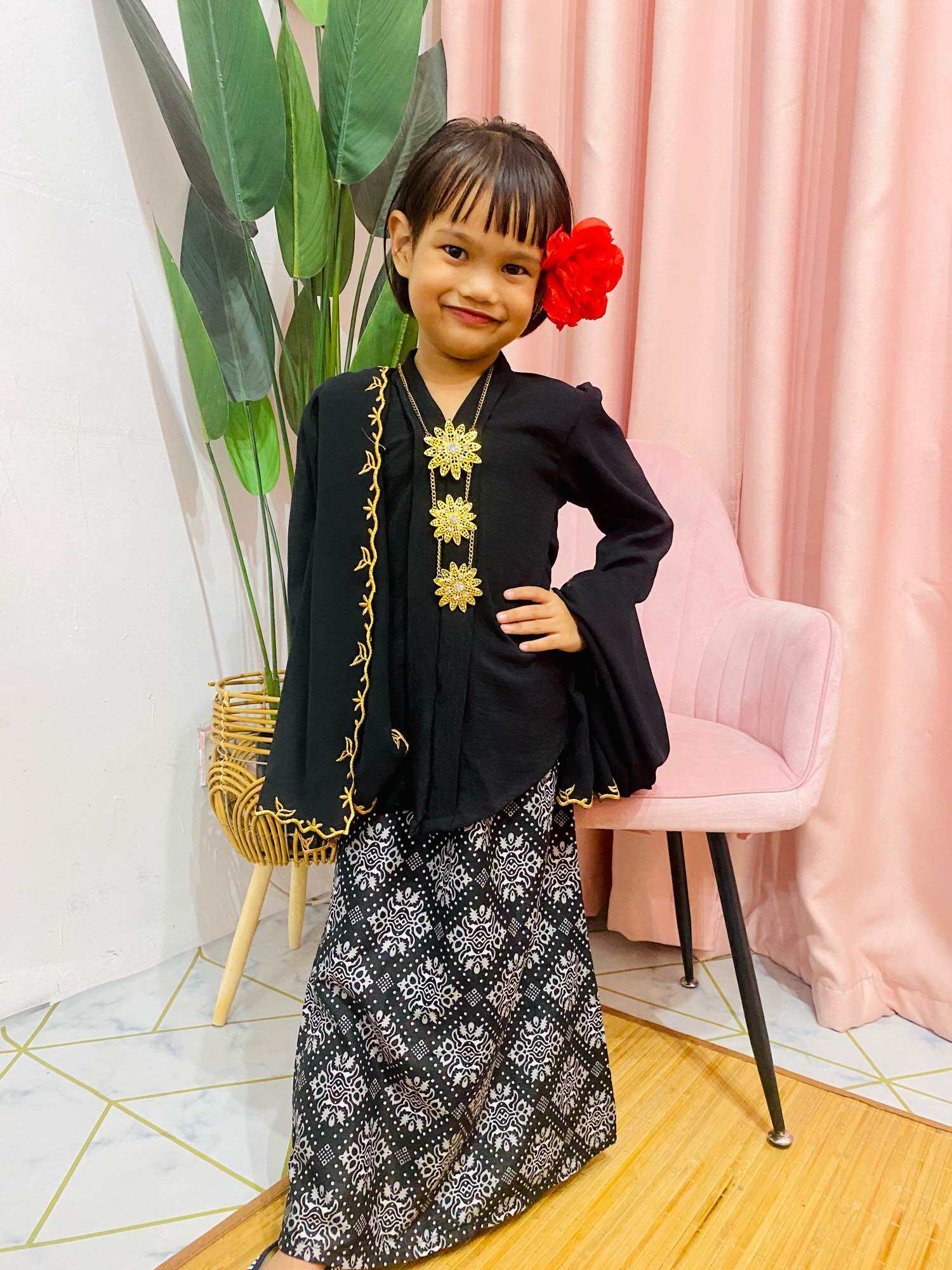 Baju Raya Kebaya Batik Budak 2024 promosi raya Lazada