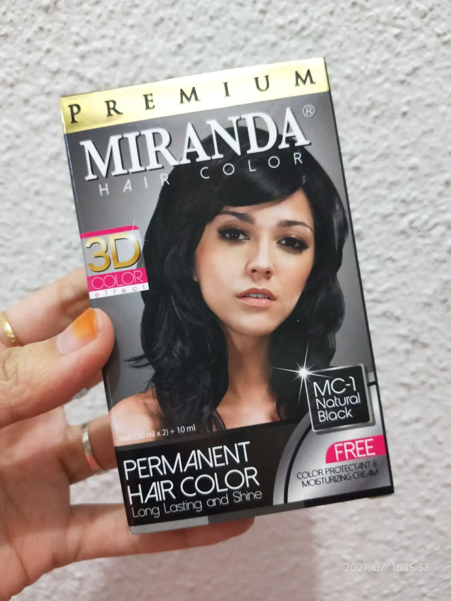 Natural Black Miranda Hair Color Pewarna Rambut