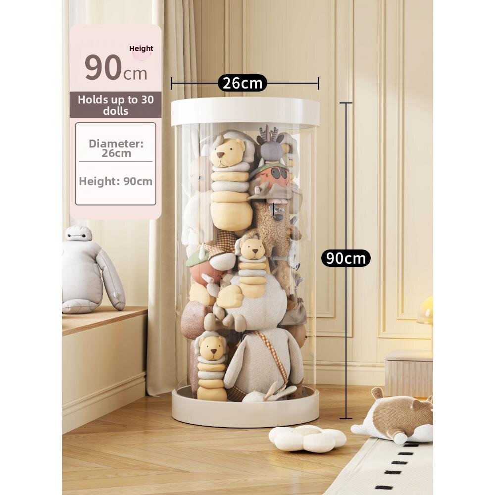 Transparent Large Capacity Plush Toy Storage Bucket