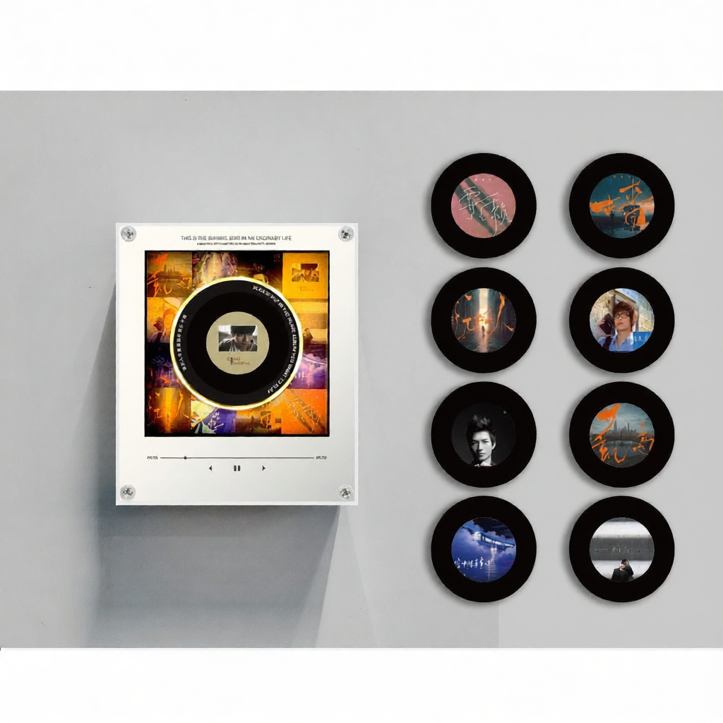 Rotating NFC Sound-Playing Magnetic Refrigerator Magnet Gift