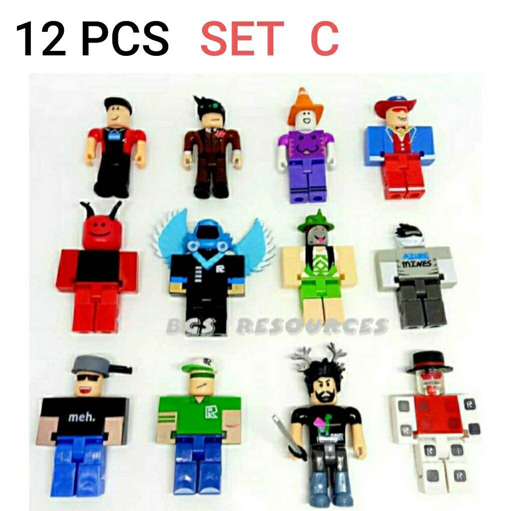 12pcs Roblox Noob Action Figure