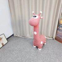 Large Giraffe Shaped Chair With Wheels For Kids