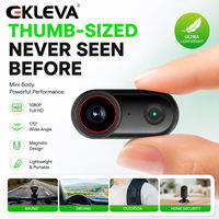 EKLEVA 4K Thumb Action Camera Wearable Mini Cam 1.47″ Screen 4K30FPS/2K60FPS IP65 Waterproof Body Camera for Sports Cycling