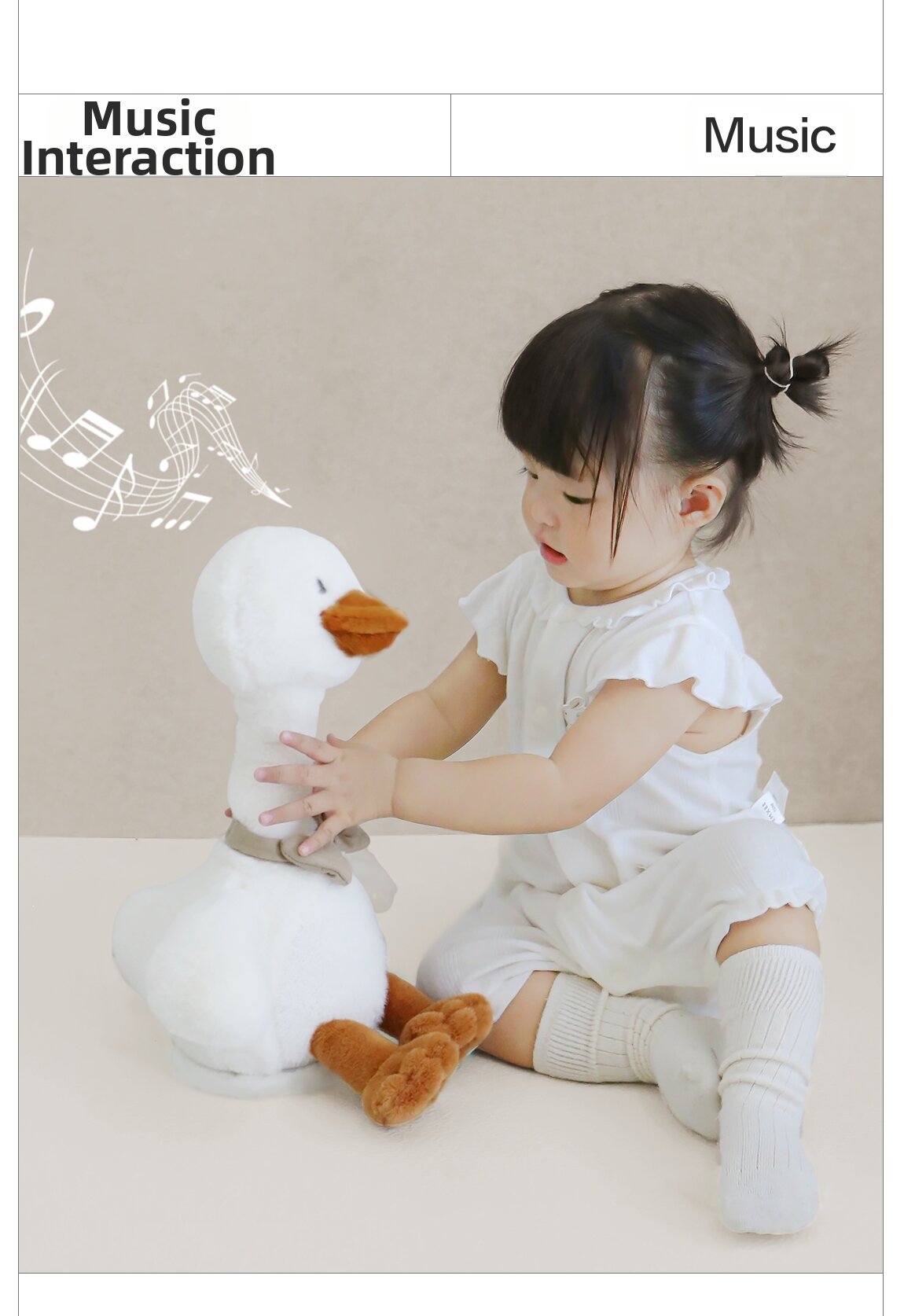 BEIESTATE Talking Plush Doll, Interactive Educational Toy For Infants
_voghion.com