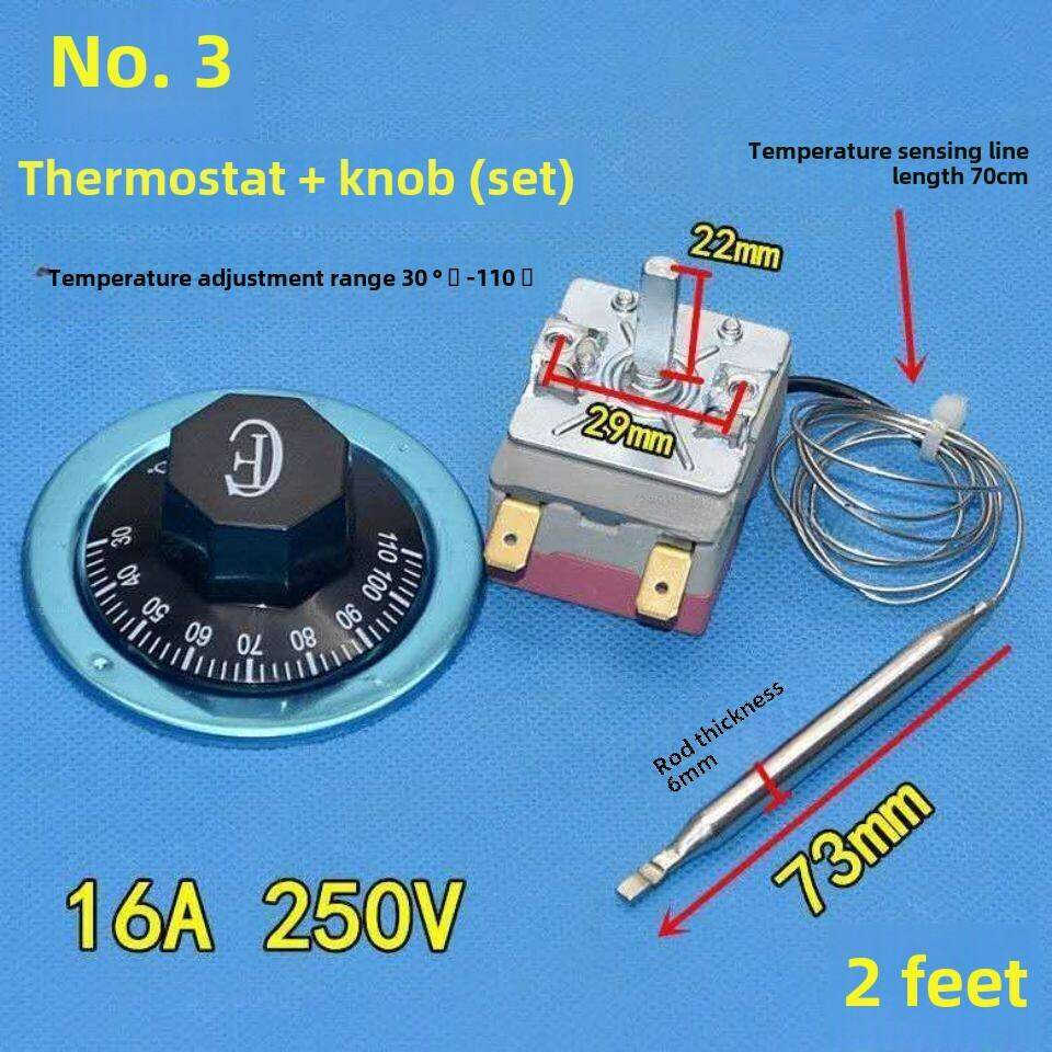 Thermal Switch Temperature Controller Knob Temperature Control Adjustable Thermostat Liquid Expansion Deep Frying Pan Water Boiler Temperature Control. 