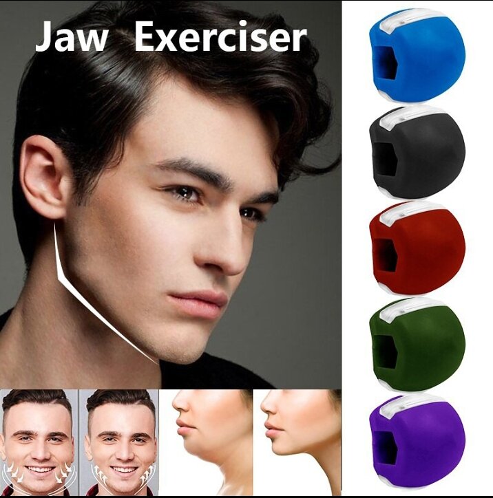 Jawline Exerciser-Jaw Exerciser Double Chin Reducer For Women Men Face  Slimmer Jaw Trainer Your Jawline Definer Face Jawline Sculptor BPA Free  Silicone Face Exerciser-3 Resistance Levels (3 Pairs)