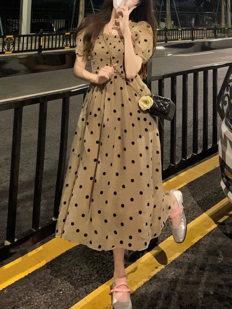 Buy Polkadot Dress Retro Online at a Better Price Lazada Malaysia