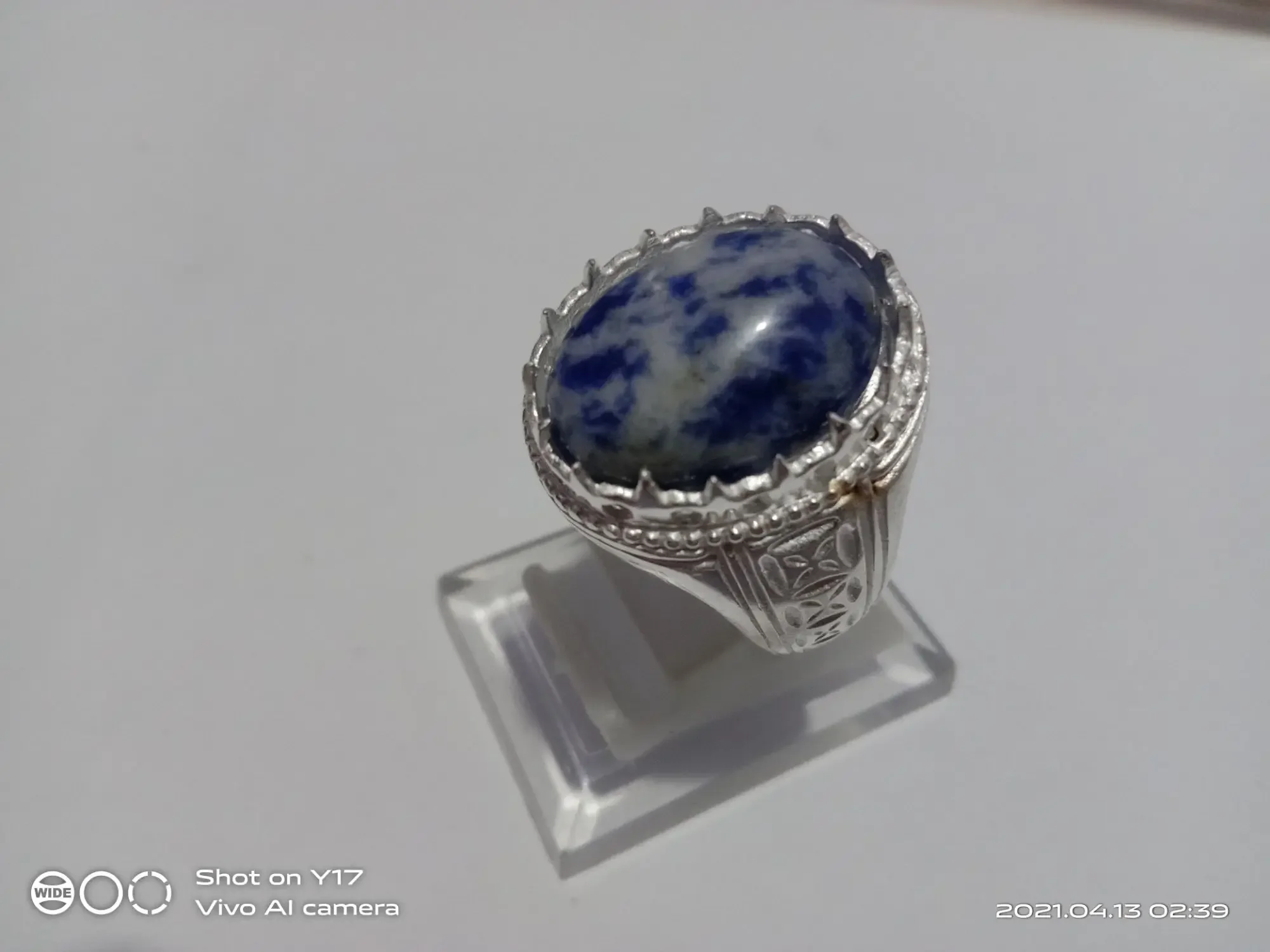 Cincin Lapis Lazuli Asli/Natural Lapis Lazuli
